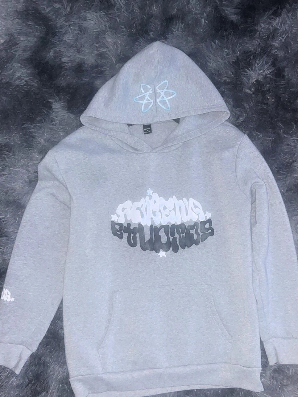 Gray Graphic Hoodie